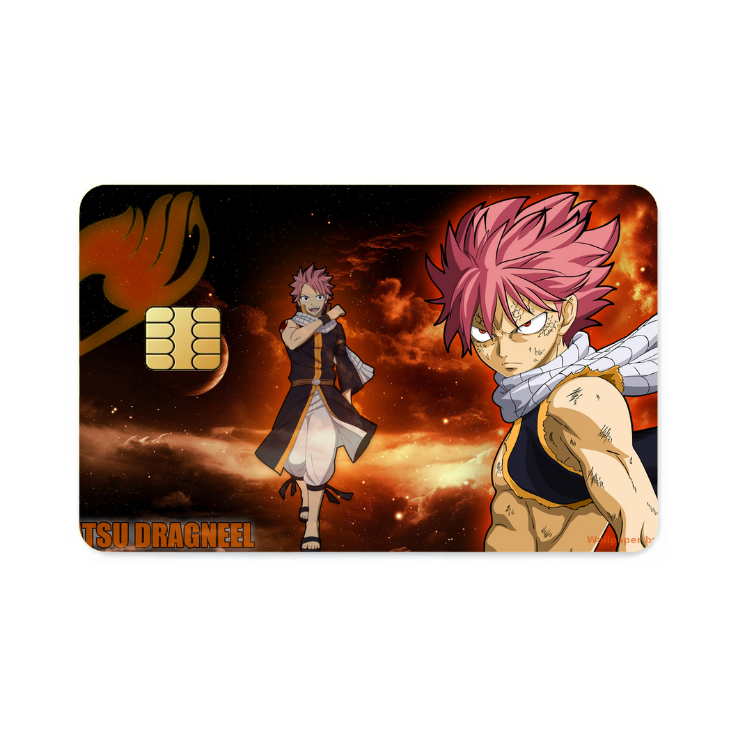 Fairy Tail Natsu Dragneel  Credit Card Skins (4-in-1 Pack)