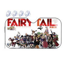 Load image into Gallery viewer, Fairy Tail Natsu Dragneel, Erza Scarlet, Gray Fullbuster, Lucy Heartfilia, Happy  Car Sunshade
