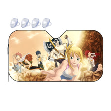 Load image into Gallery viewer, Fairy Tail Natsu Dragneel, Erza Scarlet, Gray Fullbuster, Lucy Heartfilia, Happy  Car Sunshade
