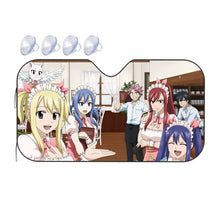 Load image into Gallery viewer, Fairy Tail Natsu Dragneel, Erza Scarlet, Gray Fullbuster, Lucy Heartfilia, Happy  Car Sunshade
