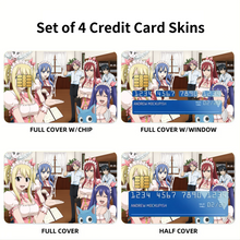 Load image into Gallery viewer, Fairy Tail Natsu Dragneel, Erza Scarlet, Gray Fullbuster, Lucy Heartfilia, Happy  Credit Card Skins (4-in-1 Pack)
