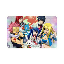 Load image into Gallery viewer, Fairy Tail Natsu Dragneel, Erza Scarlet, Gray Fullbuster, Lucy Heartfilia, Happy  Credit Card Skins (4-in-1 Pack)
