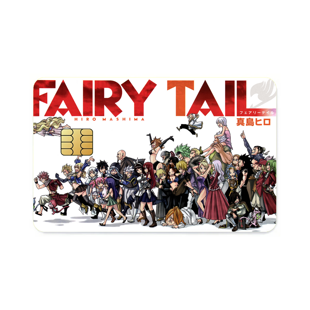 Fairy Tail Natsu Dragneel, Erza Scarlet, Gray Fullbuster, Lucy Heartfilia, Happy  Credit Card Skins (4-in-1 Pack)