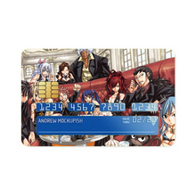Load image into Gallery viewer, Fairy Tail Natsu Dragneel, Erza Scarlet, Gray Fullbuster, Lucy Heartfilia, Happy  Credit Card Skins (4-in-1 Pack)
