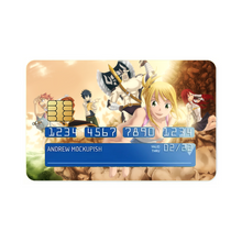 Load image into Gallery viewer, Fairy Tail Natsu Dragneel, Erza Scarlet, Gray Fullbuster, Lucy Heartfilia, Happy  Credit Card Skins (4-in-1 Pack)
