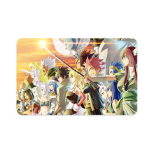 Load image into Gallery viewer, Fairy Tail Natsu Dragneel, Erza Scarlet, Gray Fullbuster, Lucy Heartfilia, Happy  Credit Card Skins (4-in-1 Pack)
