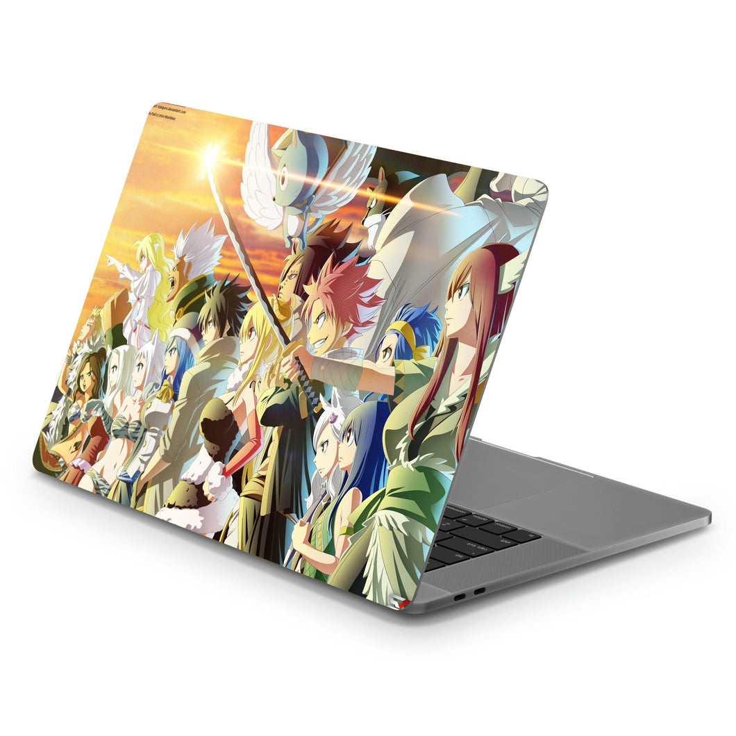 Fairy Tail Natsu Dragneel, Erza Scarlet, Gray Fullbuster, Lucy Heartfilia, Happy  Macbook Skin