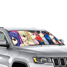Load image into Gallery viewer, Fairy Tail Natsu Dragneel, Erza Scarlet, Gray Fullbuster, Lucy Heartfilia, Wendy Marvell  Car Sunshade
