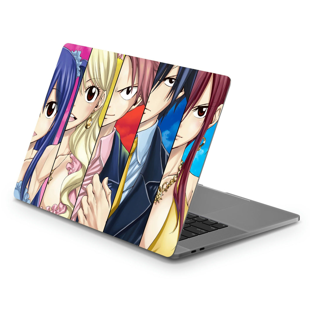 Fairy Tail Natsu Dragneel, Erza Scarlet, Gray Fullbuster, Lucy Heartfilia, Wendy Marvell  Macbook Skin