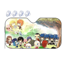 Load image into Gallery viewer, Fairy Tail Natsu Dragneel, Erza Scarlet, Lucy Heartfilia, Happy, Wendy Marvell  Car Sunshade
