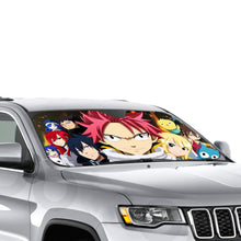 Load image into Gallery viewer, Fairy Tail Natsu Dragneel, Erza Scarlet, Lucy Heartfilia, Happy, Wendy Marvell  Car Sunshade
