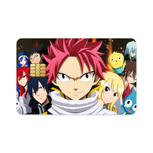 Load image into Gallery viewer, Fairy Tail Natsu Dragneel, Erza Scarlet, Lucy Heartfilia, Happy, Wendy Marvell  Credit Card Skins (4-in-1 Pack)
