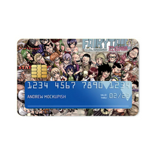 Load image into Gallery viewer, Fairy Tail Natsu Dragneel, Erza Scarlet, Lucy Heartfilia, Happy, Wendy Marvell  Credit Card Skins (4-in-1 Pack)
