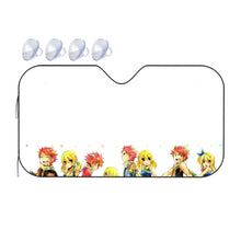 Load image into Gallery viewer, Fairy Tail Natsu Dragneel, Lucy Heartfilia  Car Sunshade
