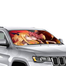 Load image into Gallery viewer, Fairy Tail Natsu Dragneel, Lucy Heartfilia  Car Sunshade
