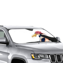 Load image into Gallery viewer, Fairy Tail Natsu Dragneel, Lucy Heartfilia  Car Sunshade
