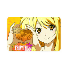 Load image into Gallery viewer, Fairy Tail Natsu Dragneel, Lucy Heartfilia  Credit Card Skins (4-in-1 Pack)
