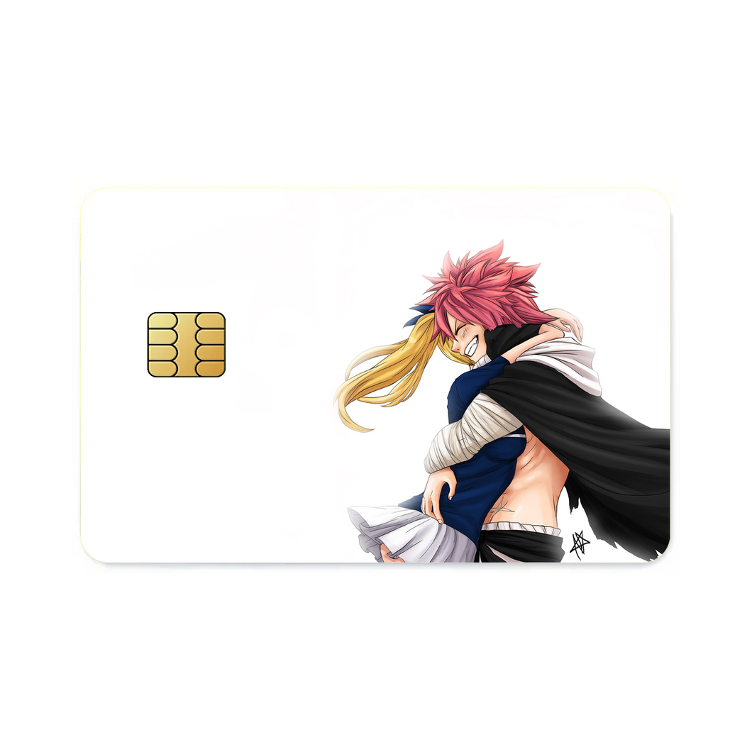 Fairy Tail Natsu Dragneel, Lucy Heartfilia  Credit Card Skins (4-in-1 Pack)