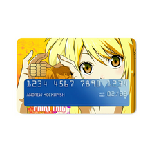 Load image into Gallery viewer, Fairy Tail Natsu Dragneel, Lucy Heartfilia  Credit Card Skins (4-in-1 Pack)
