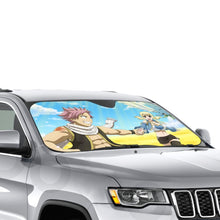 Load image into Gallery viewer, Fairy Tail Natsu Dragneel, Lucy Heartfilia, Happy  Car Sunshade
