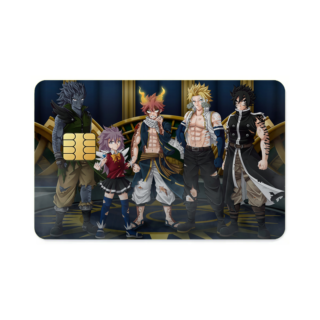Fairy Tail Natsu Dragneel, Wendy Marvell, Gajeel Redfox  Credit Card Skins (4-in-1 Pack)