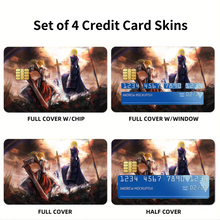 Load image into Gallery viewer, Fate/Apocrypha Artoria and Mordred Credit Card Skins (4-in-1 Pack)
