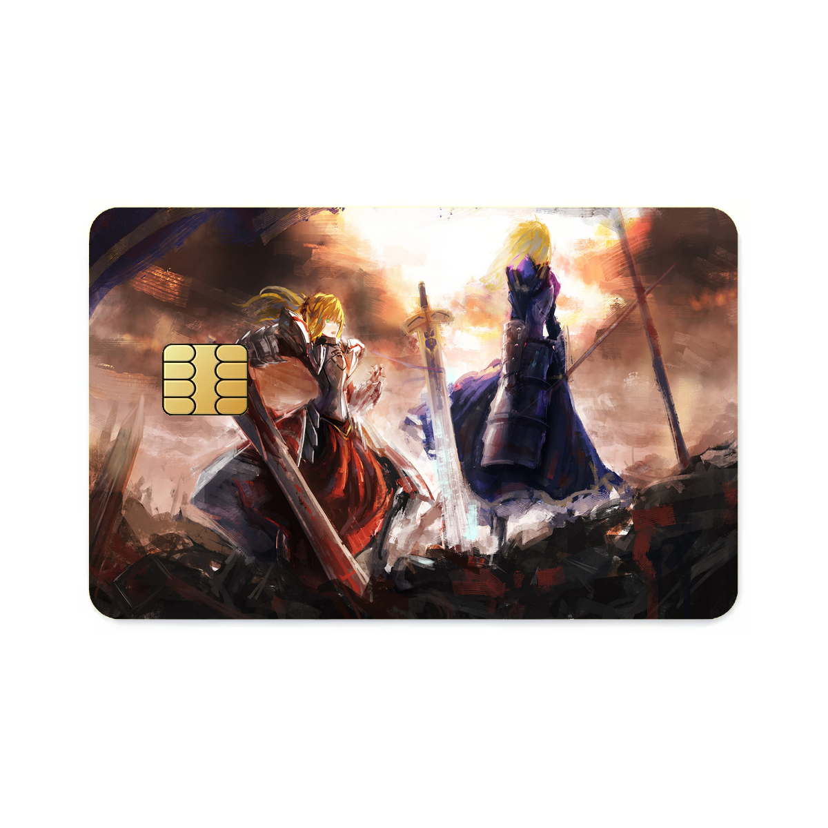 Fate/Apocrypha Artoria and Mordred Credit Card Skins (4-in-1 Pack)