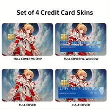 Load image into Gallery viewer, Fate/Apocrypha Saber Of Red  Credit Card Skins (4-in-1 Pack)
