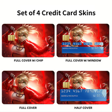 Load image into Gallery viewer, Fate/Apocrypha Saber Of Red  Credit Card Skins (4-in-1 Pack)

