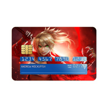 Load image into Gallery viewer, Fate/Apocrypha Saber Of Red  Credit Card Skins (4-in-1 Pack)
