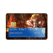 Load image into Gallery viewer, Fate/Apocrypha Saber Of Red  Credit Card Skins (4-in-1 Pack)
