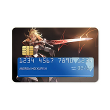 Load image into Gallery viewer, Fate/Apocrypha Saber Of Red  Credit Card Skins (4-in-1 Pack)
