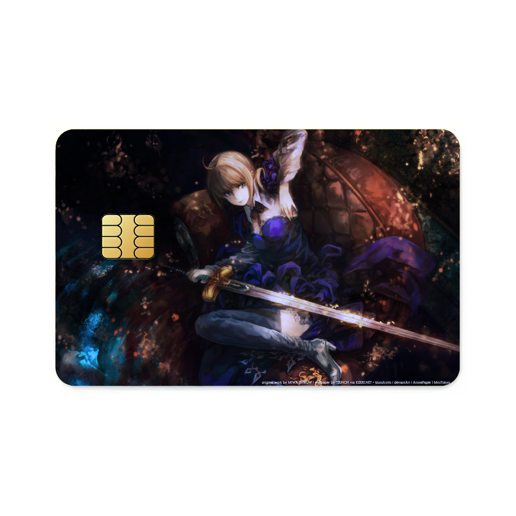 Fate/Zero Saber  Credit Card Skins (4-in-1 Pack)