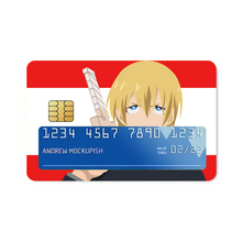 Load image into Gallery viewer, Fire Force Arthur Boyle  Credit Card Skins (4-in-1 Pack)
