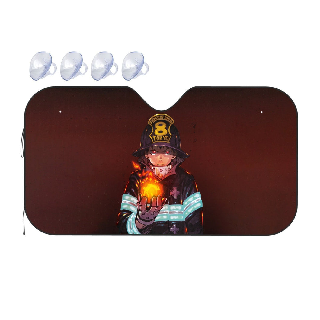 Fire Force  Car Sunshade