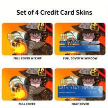 Load image into Gallery viewer, Fire Force Maki Oze  Credit Card Skins (4-in-1 Pack)

