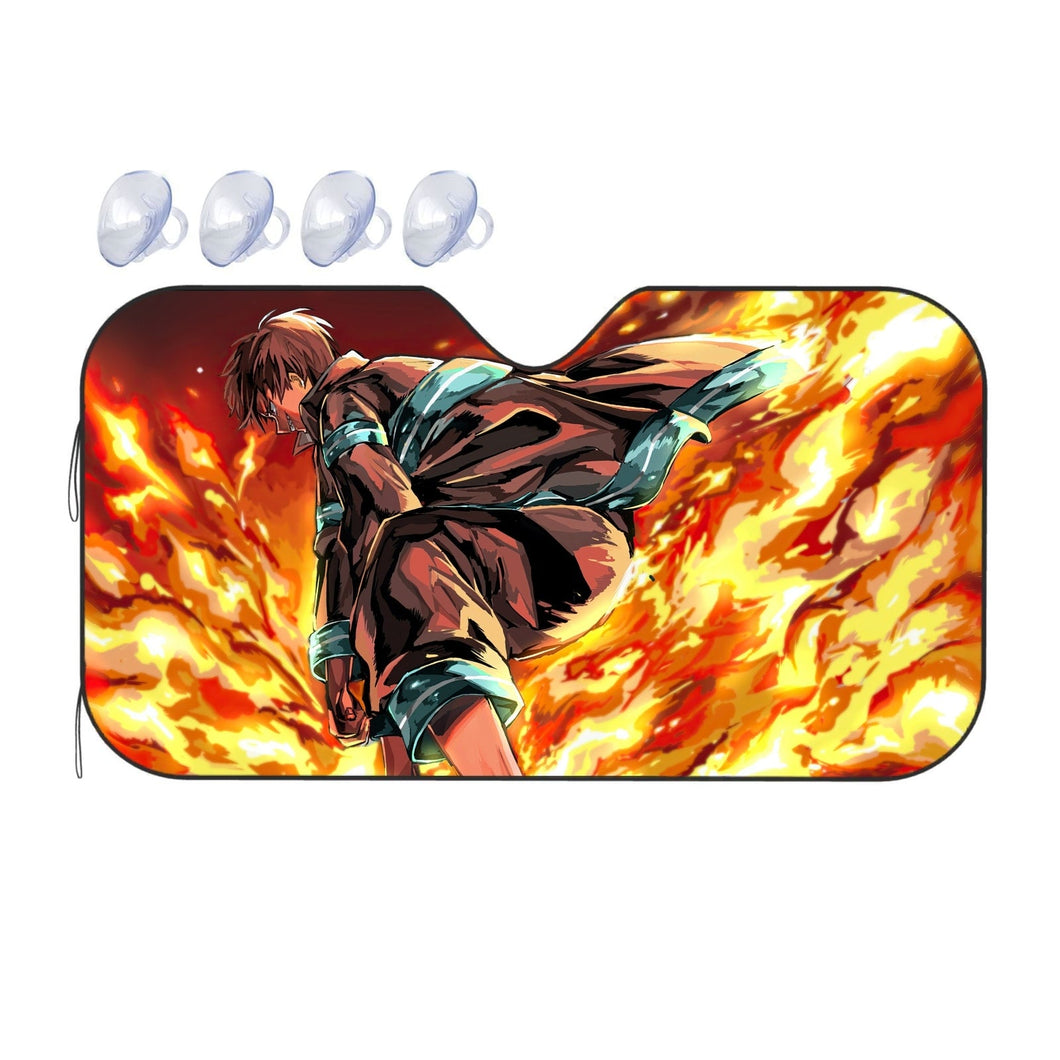 Fire Force Shinra Kusakabe  Car Sunshade