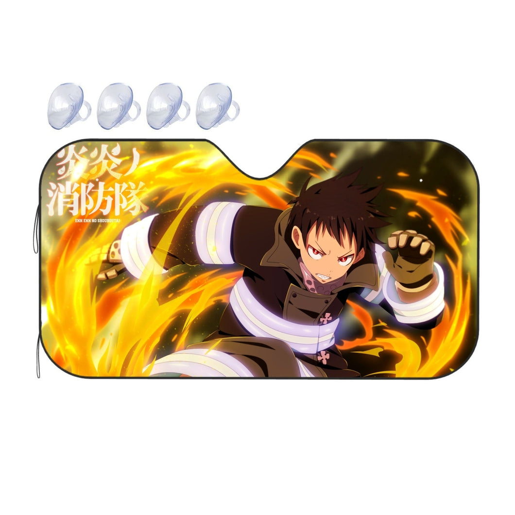 Fire Force Shinra Kusakabe  Car Sunshade
