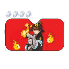Load image into Gallery viewer, Fire Force Shinra Kusakabe  Car Sunshade
