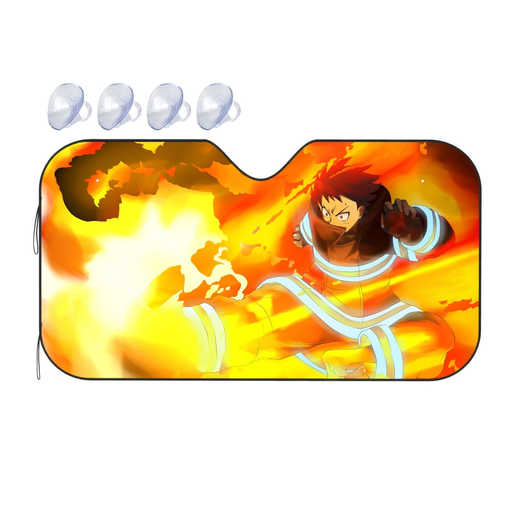 Fire Force Shinra Kusakabe  Car Sunshade