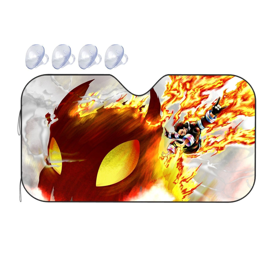 Fire Force Shinra Kusakabe  Car Sunshade