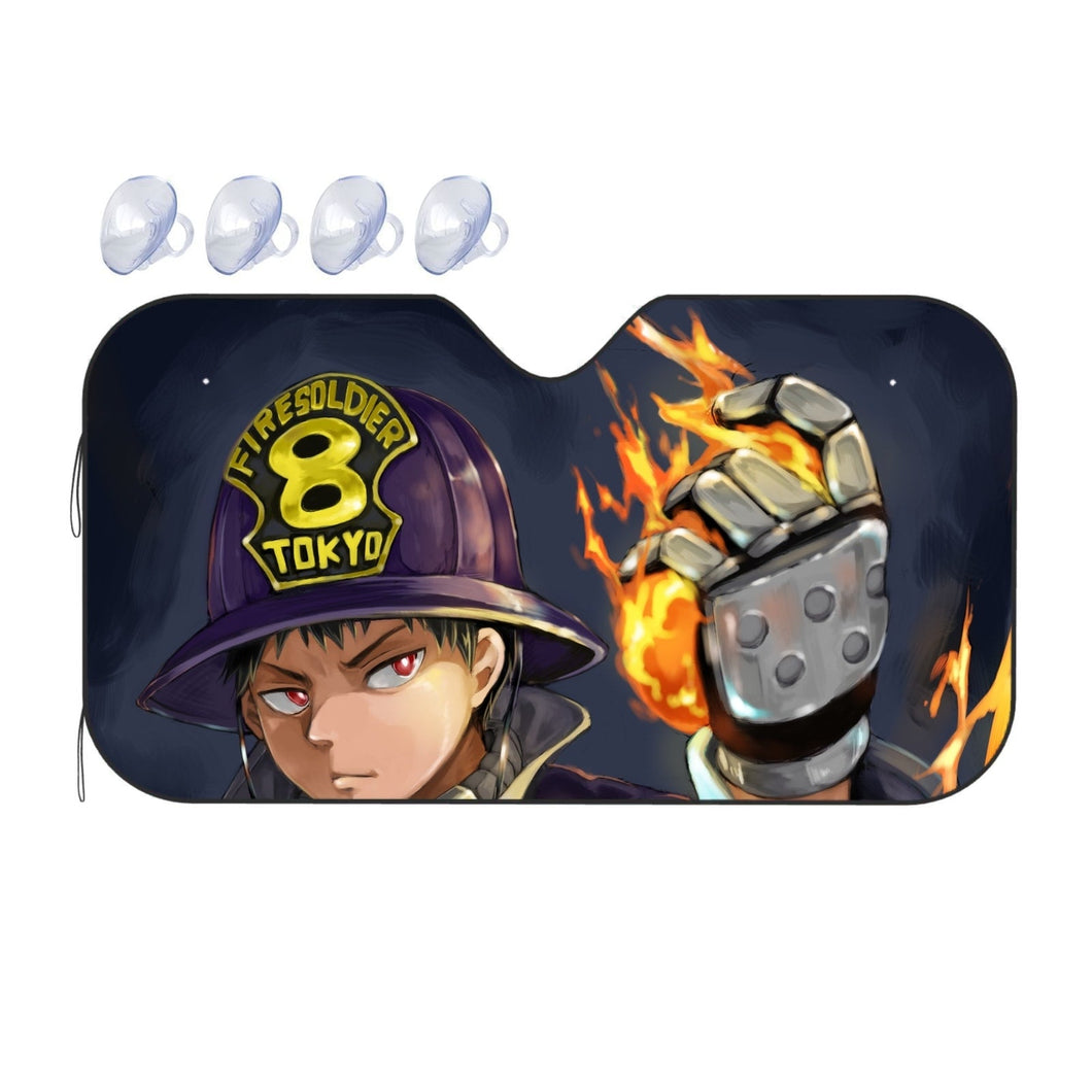 Fire Force Shinra Kusakabe  Car Sunshade
