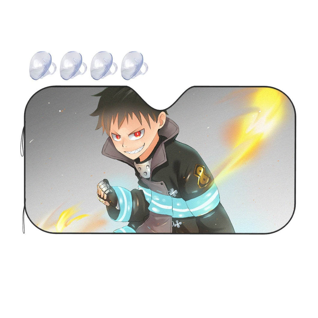 Fire Force Shinra Kusakabe  Car Sunshade