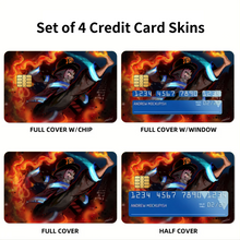 Load image into Gallery viewer, Fire Force Shinra Kusakabe  Credit Card Skins (4-in-1 Pack)
