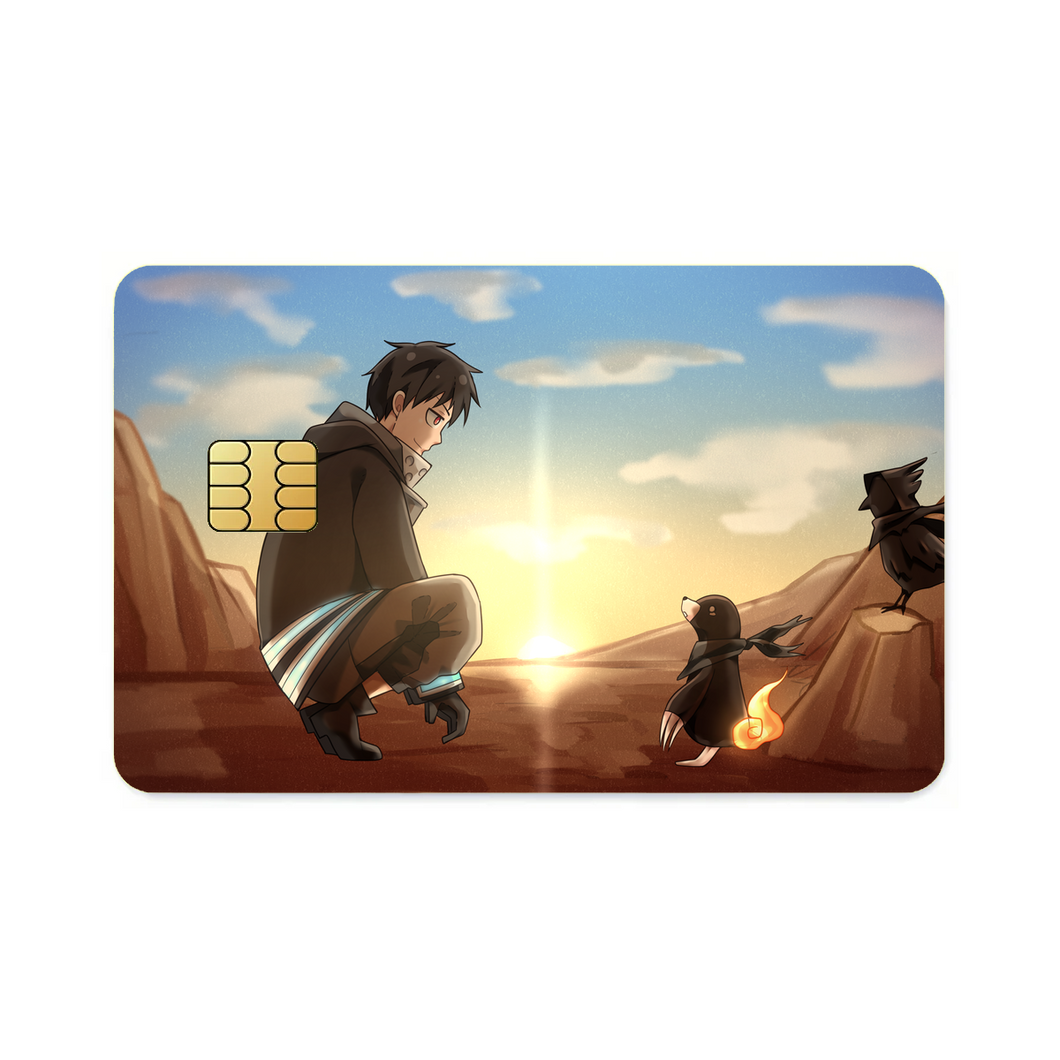 Fire Force Shinra Kusakabe  Credit Card Skins (4-in-1 Pack)