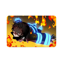 Load image into Gallery viewer, Fire Force Shinra Kusakabe  Credit Card Skins (4-in-1 Pack)
