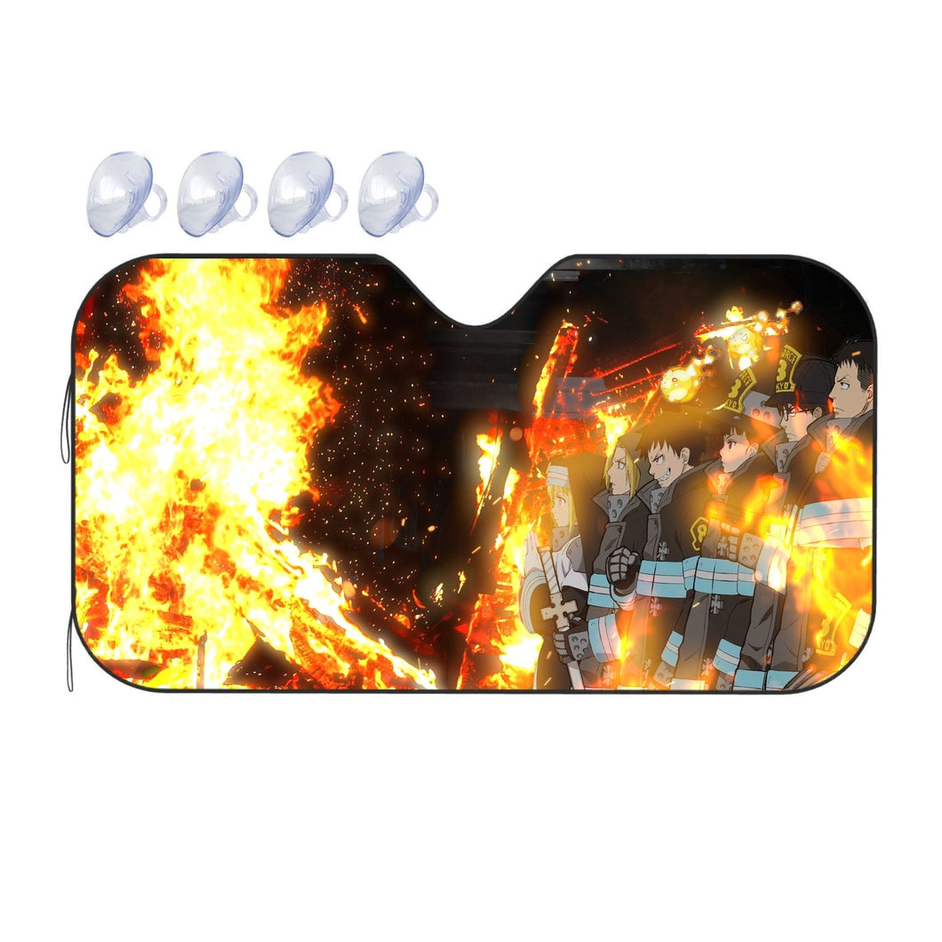 Fire force skad  Car Sunshade