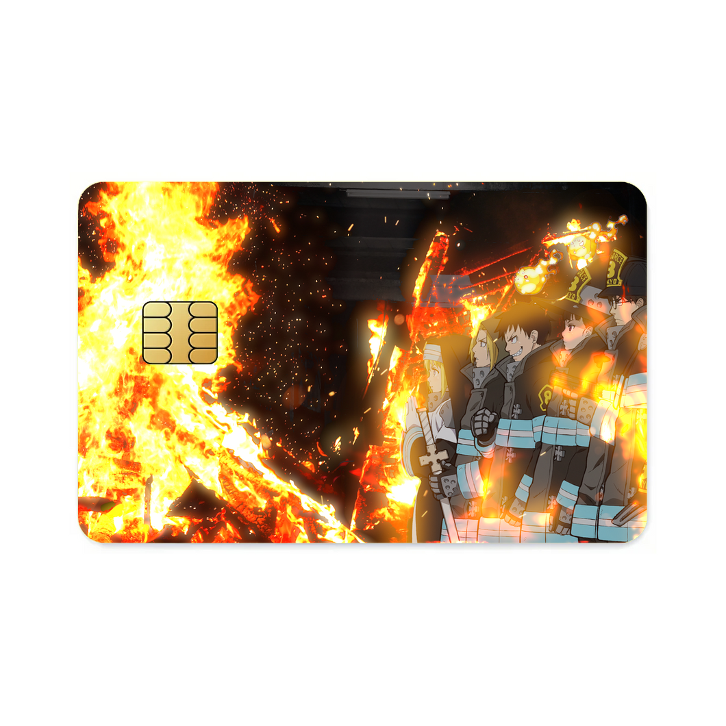 Fire force skad  Credit Card Skins (4-in-1 Pack)