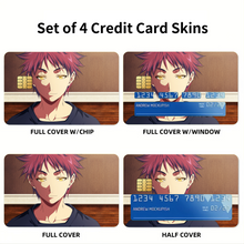 Load image into Gallery viewer, Food Wars: Shokugeki no Soma  Credit Card Skins (4-in-1 Pack)

