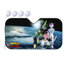 Load image into Gallery viewer, Frieza, Cell, Buu and Earth  Car Sunshade
